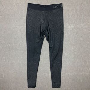 Nike Pro Dry-Fit Pants Womens Size Medium Black Leggings Casual Comfort